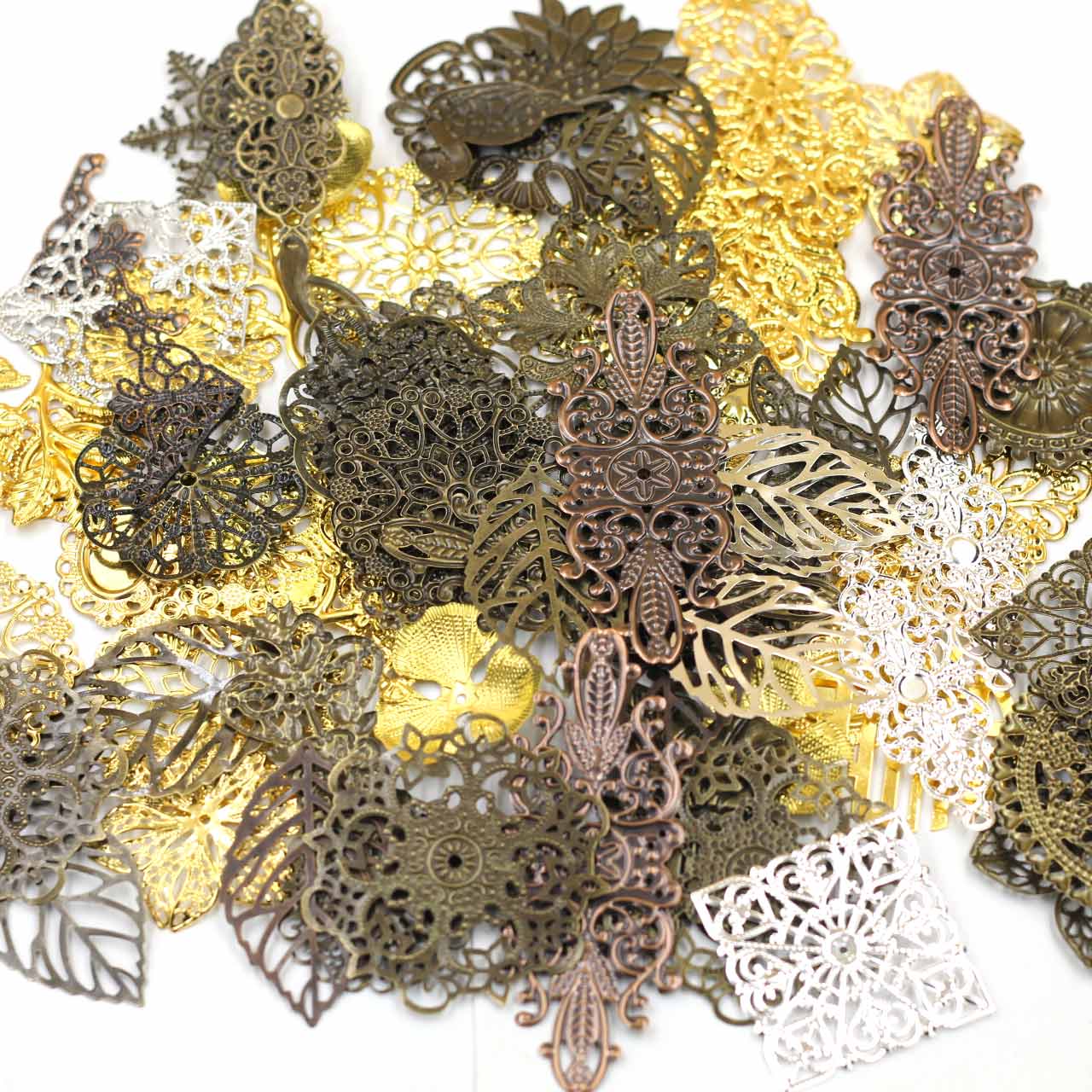 Embellish Craft - الزينة موصلات عشوائية مختلطة مثلث زهرة