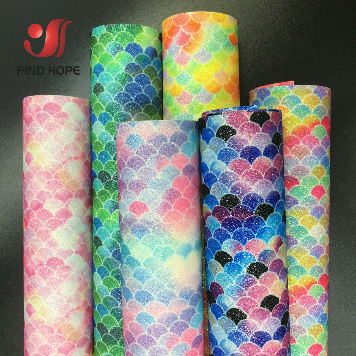 Glitter Vinyl Roll - لمعان يشبه حورية البحر ، قوس