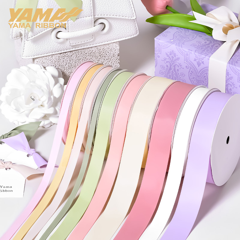 Velvet Ribbon Roll - شرائط حريرية ماتية من البوليستر من