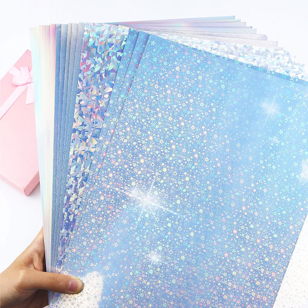 Glitter Vinyl Roll - ملصقات ذاتية اللصق لامعة ثلاثية الأبعاد