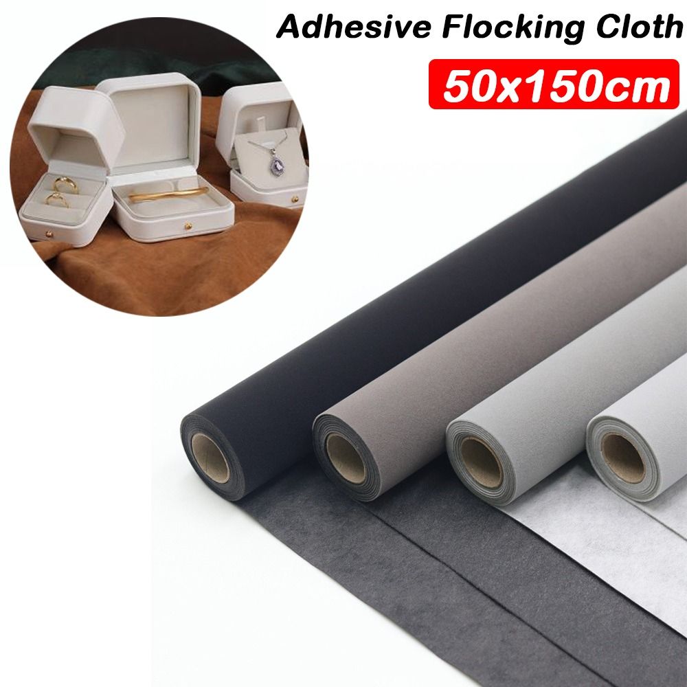 Velvet Ribbon Roll - قماش مخملي ذاتي اللصق 50×150 سم،