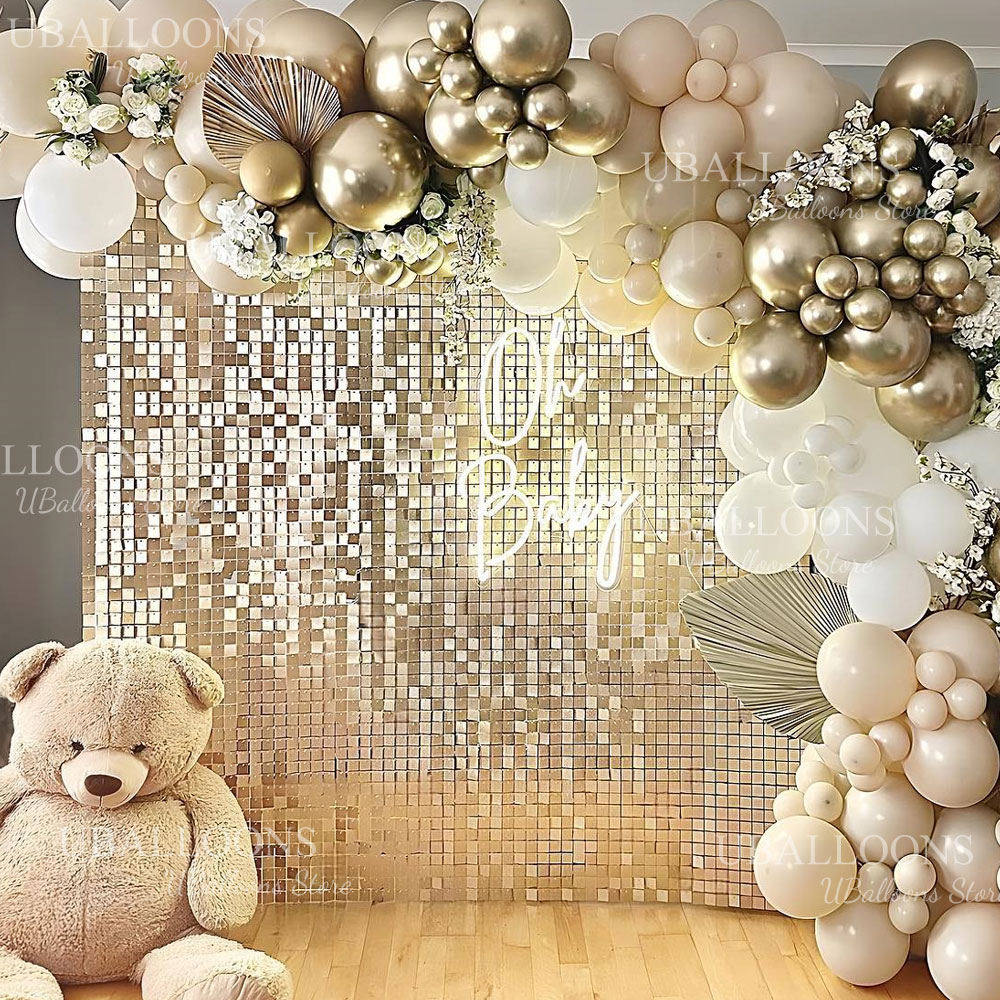 ألواح خلفية ذهبية غير لامعة 12 - مراجعة Sequin Fabric Panel وسعره