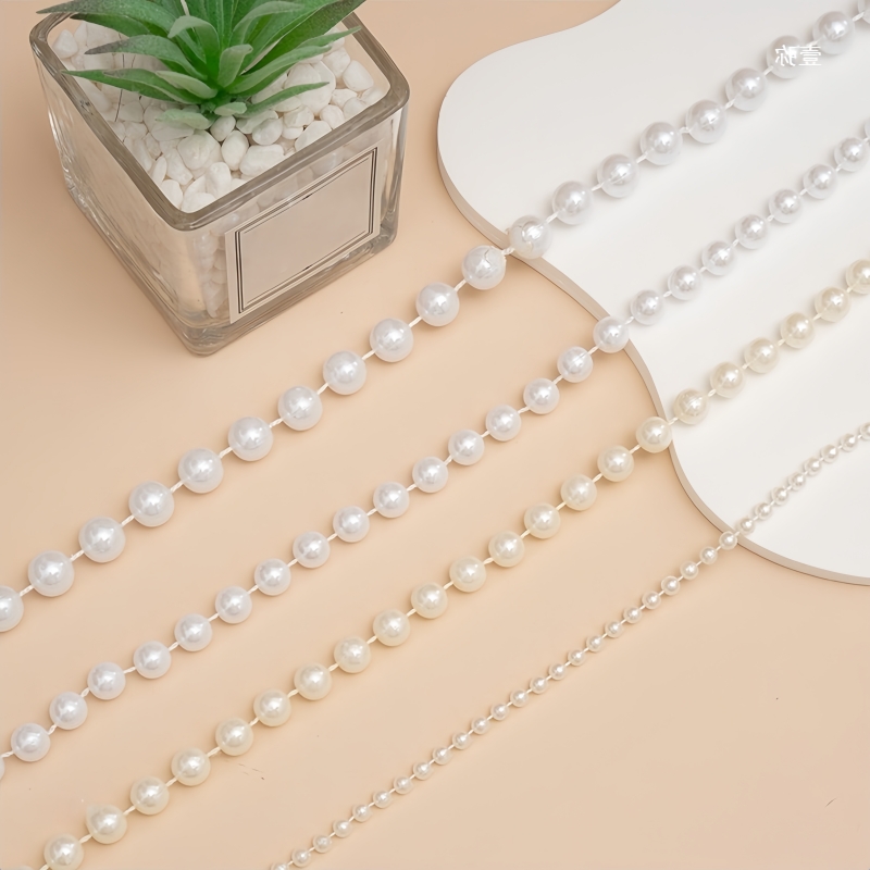 2/5 متر ABS تقليد اللؤلؤ سلسلة - مراجعة Pearl Trim Chain وسعره