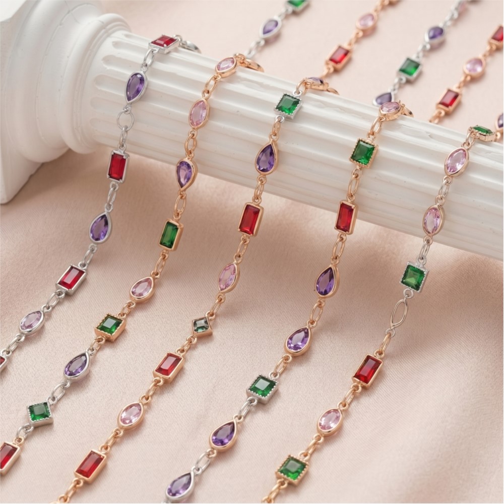 سلسلة مجوهرات مستطيلة الشكل من - مراجعة Pearl Trim Chain وسعره