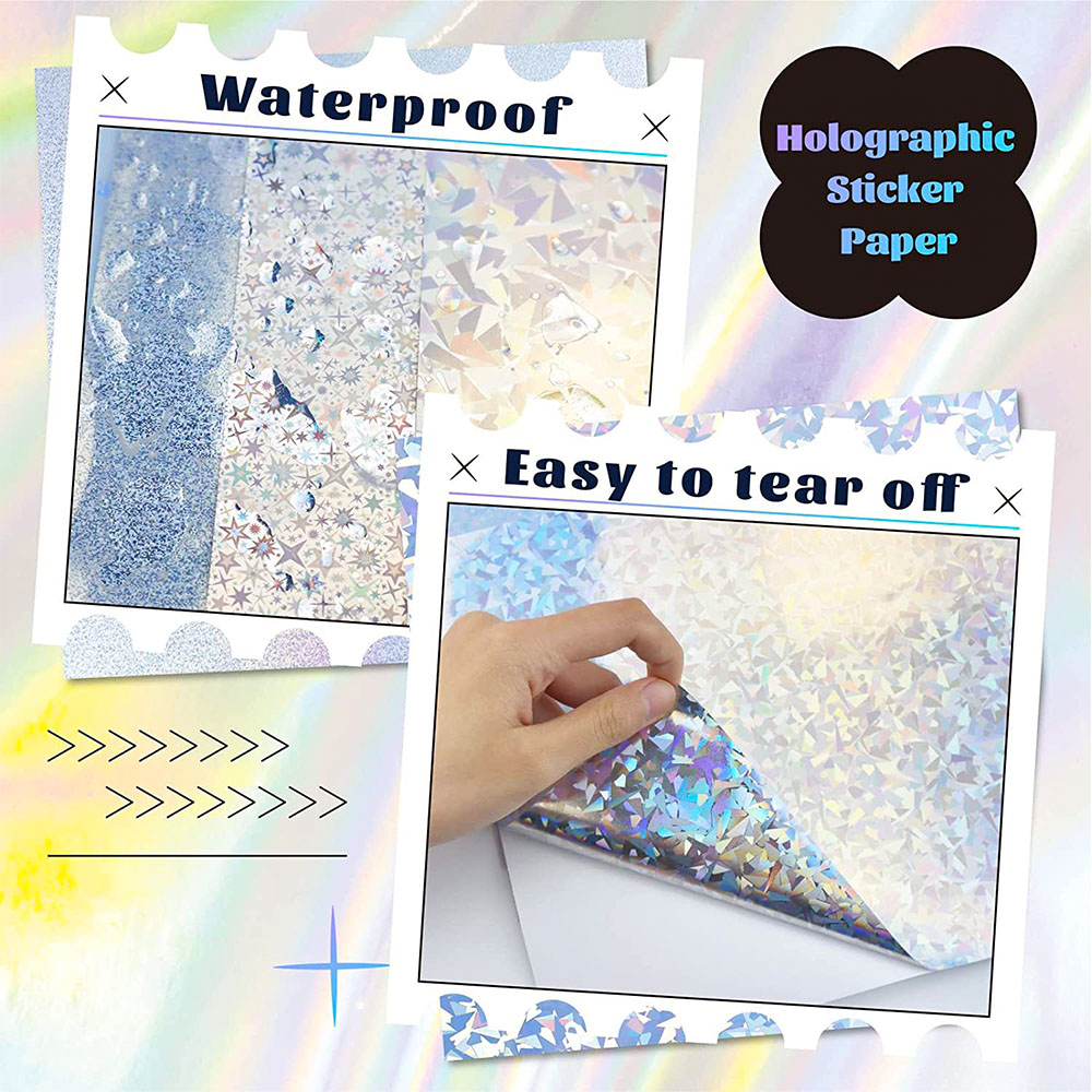 ملصقات ذاتية اللصق لامعة ثلاثي - مراجعة Glitter Vinyl Roll وسعره