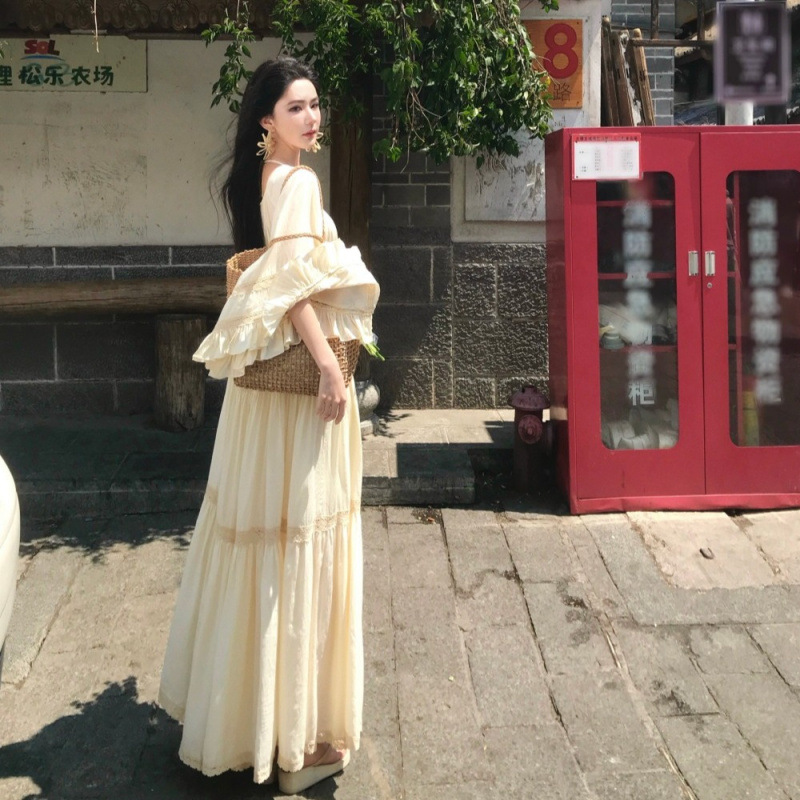 فستان جديد أنيق بياقة مربعة وأ - مراجعة Embellish Knit وسعره