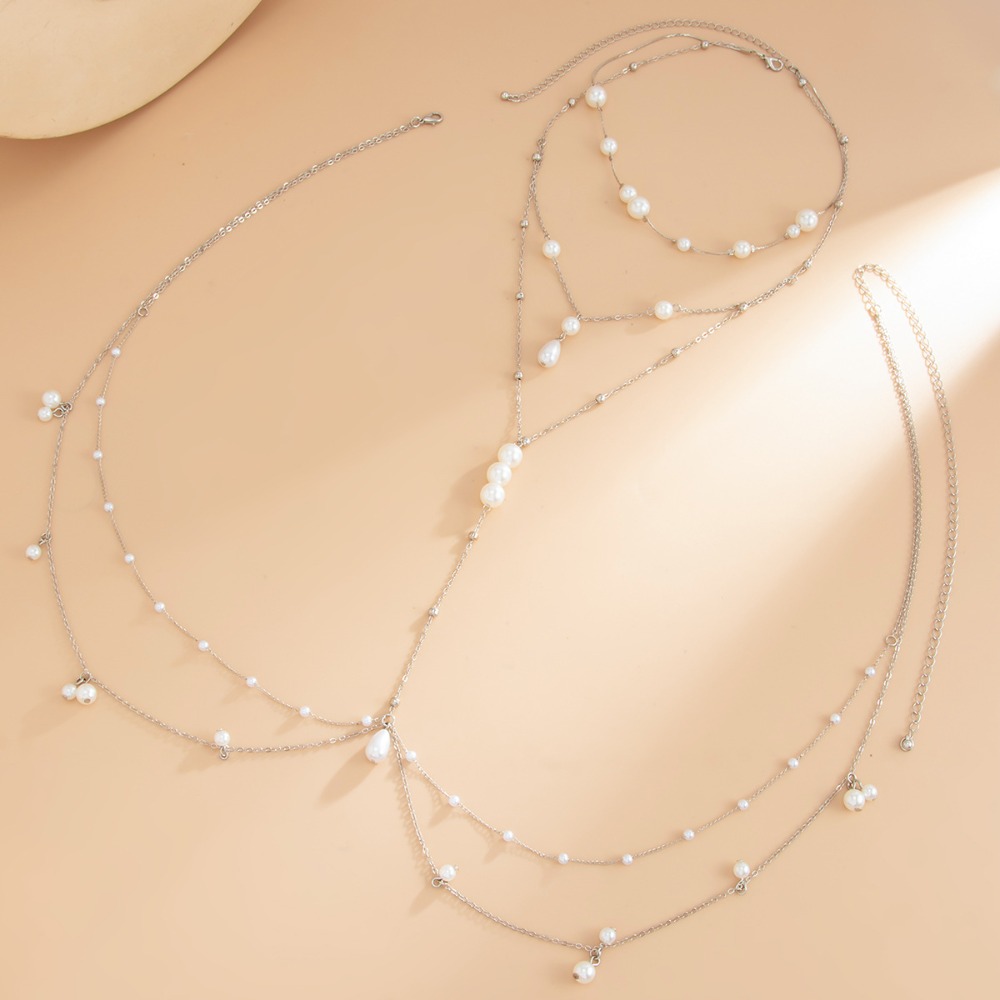 سلسلة صدر وبطن متعددة الطبقات  - مراجعة Pearl Trim Chain وسعره