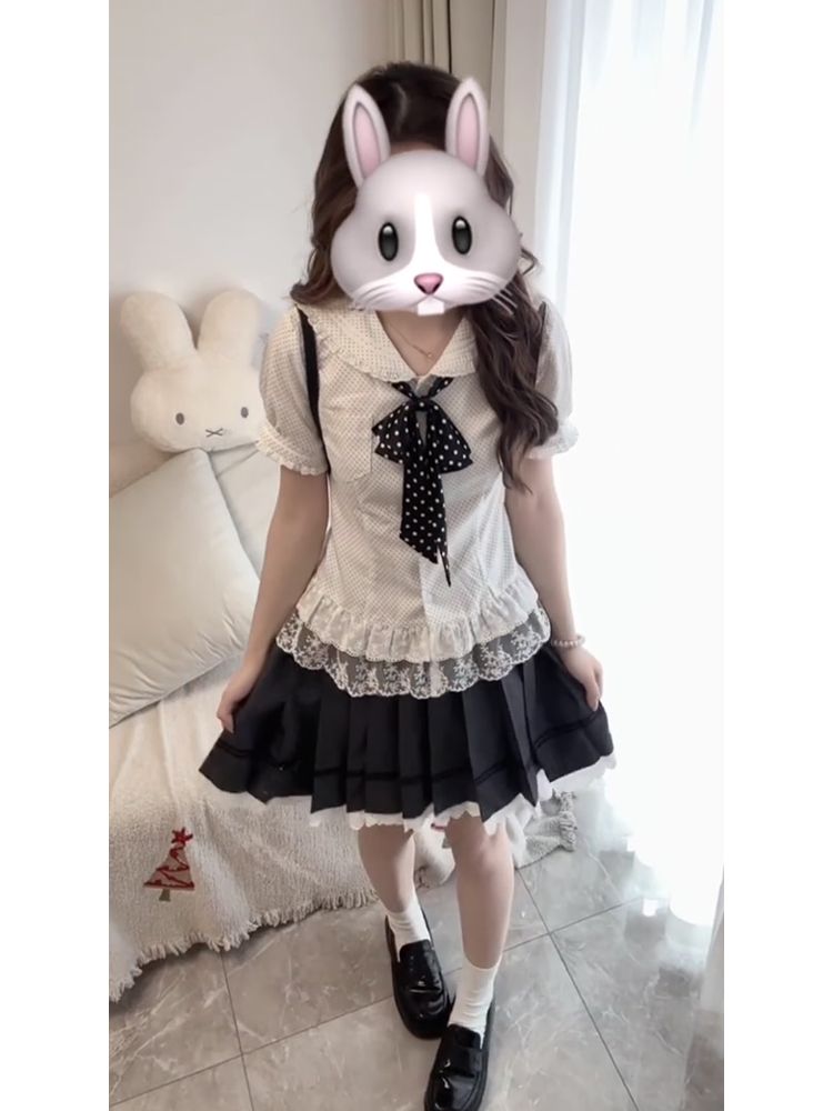 طقم نسائي جديد من قطعتين بتصمي - مراجعة Elastic Lace Trim وسعره